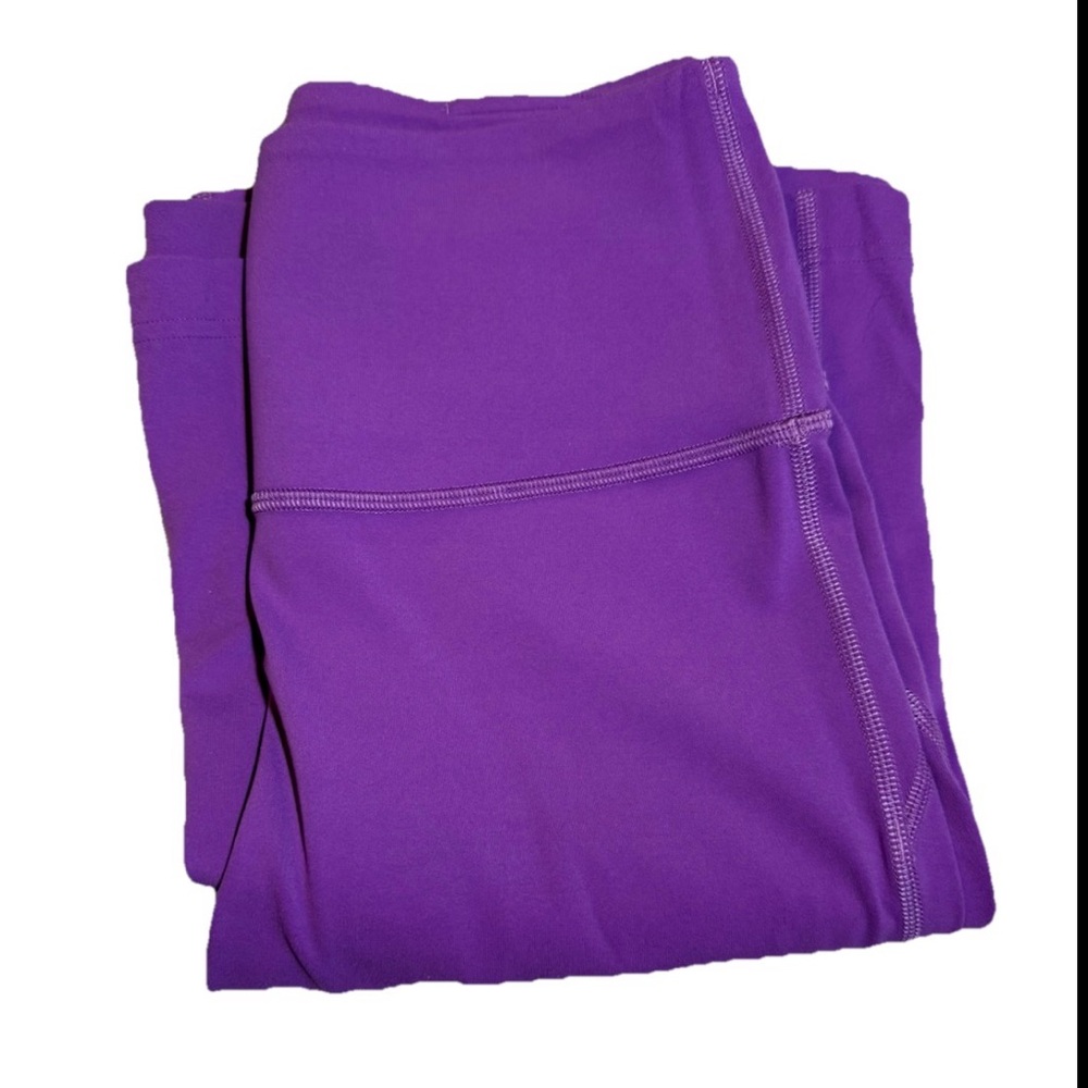 LULULEMON Women’s Flared Yoga Leggings Purple Size 6 Tall, Like New Condition - Picture 7 of 7